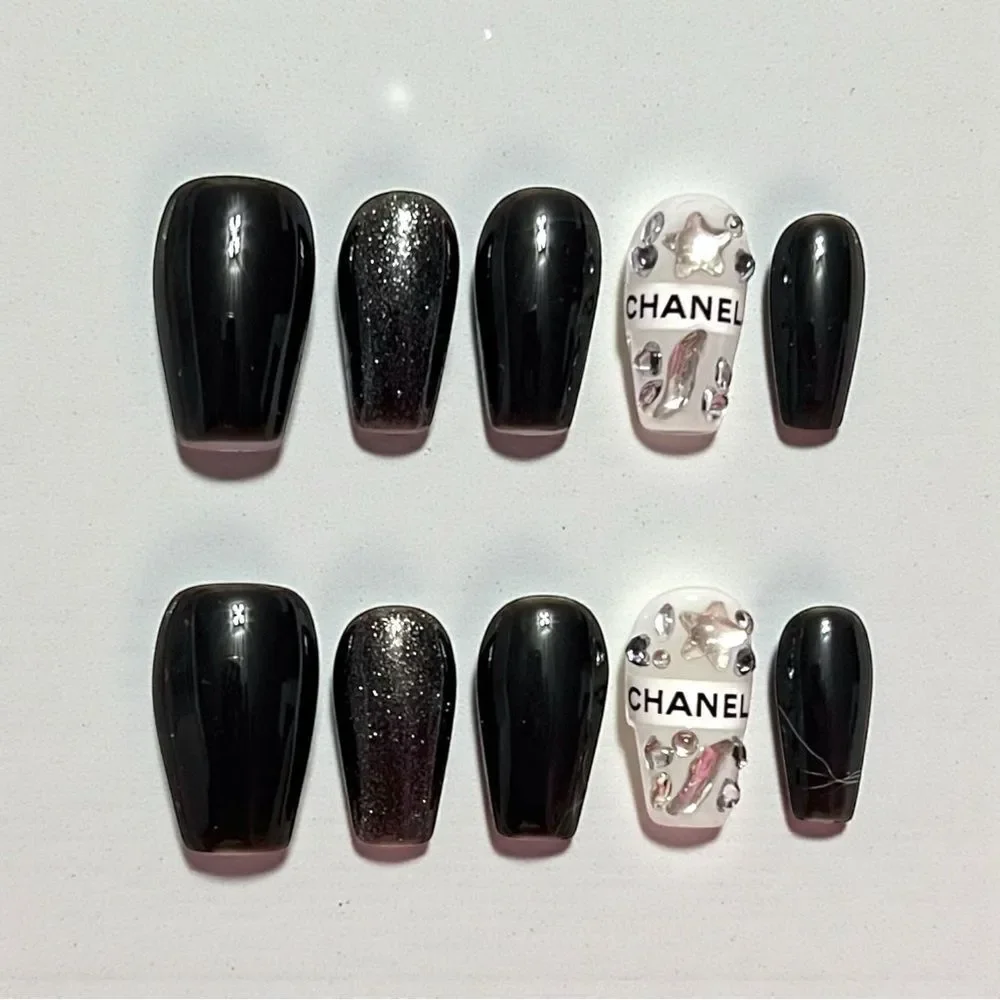 Custom Handmade Reusable Designer Press On Nails